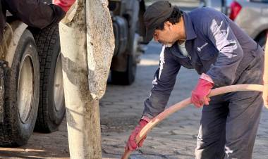 Inicio de trabajos de limpieza y mantenimiento de pluviales en Santo Tomé
