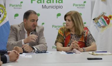 Poletti se reunió con la intendenta de Paraná para trabajar en una agenda en común