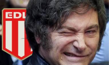 Javier Milei celebró el título de Estudiantes