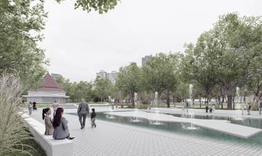 Moderna e integrada: así lucirá la fuente de la Plaza Colón tras las intervenciones