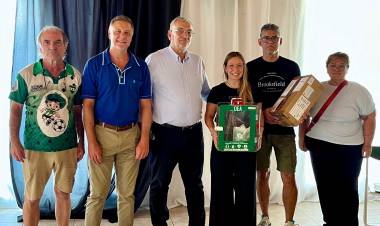 Calvo y Cattaneo visitaron Unión de Sunchales