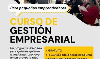 La Municipalidad abre inscripciones para una nueva edición del Curso de Gestión Empresarial