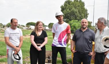 Recorrida con deportistas y autoridades: las obras del CARD avanzan a ritmo sostenido rumbo a los Juegos Suramericanos