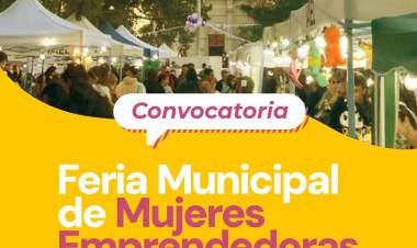 La Municipalidad convoca a una nueva edición de la Feria Municipal de Mujeres Emprendedoras