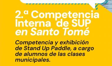 La Municipalidad invita a acompañar la 2ª Competencia Interna de SUP en el Balneario Brigadier Estanislao López