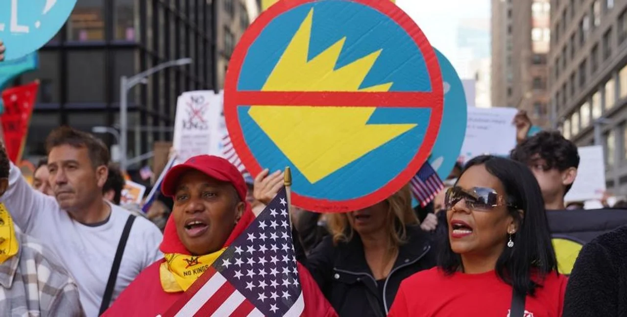 "No Kings": masivas marchas contra Trump en Estados Unidos y Europa