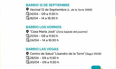 La Municipalidad continúa con las evaluaciones nutricionales, socioambientales y parasitologícos en distintos barrios de la ciudad