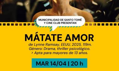 Este martes continúa el Ciclo de Cine con la proyección de “Mátate Amor”
