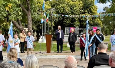 Alcides Calvo presente en las fiestas patronales de Vila