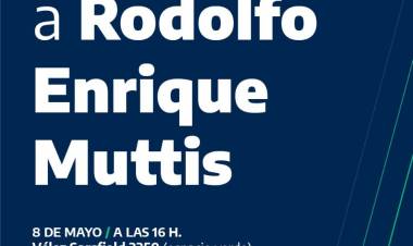 Homenaje al exintendente Rodolfo Enrique Muttis