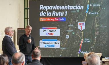 La provincia invierte en otro tramo clave de la Ruta 1: “Todos están mirando qué pasa en Santa Fe que hay obra pública”
