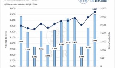 La producción lechera está en alza y las exportaciones son las más altas en 14 años