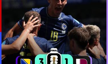 Bosnia y Herzegovina le ganó a Qatar y quedo líder en la tabla de los terceros del Mundial