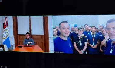 Pullaro destacó el trabajo de los bomberos santafesinos, tras concluir la misión en Venezuela