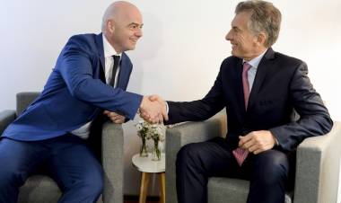Mauricio Macri anunció que la Fundación FIFA donará un millón de dólares para Venezuela