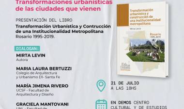 Las ciudades se construyen entre todos: presentación del libro de Mirta Levin y conversatorio en DEMOS