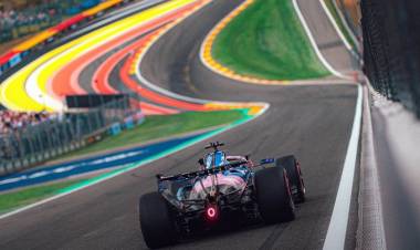 Colapinto brilló y terminó séptimo en la práctica libre 2 del Gran Premio de Bélgica