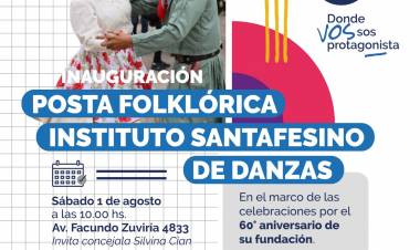 Silvina Cian inaugura una nueva estación del Paseo de Postas Folklóricas de la Ciudad