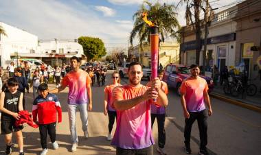 Gobernador Crespo y San Justo, protagonistas del recorrido de la Antorcha Suramericana
