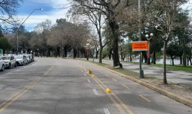 La Municipalidad avanza con las adecuaciones para la ciclovía en el sur de la ciudad