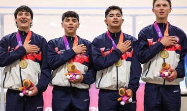 Ciclismo de pista: Colombia y Chile ganaron la Persecución por equipos en el Velódromo de Rafaela
