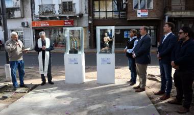 La Municipalidad trasladó las imágenes de la Virgen de Guadalupe y San Jerónimo a la Plaza de los Trabajadores