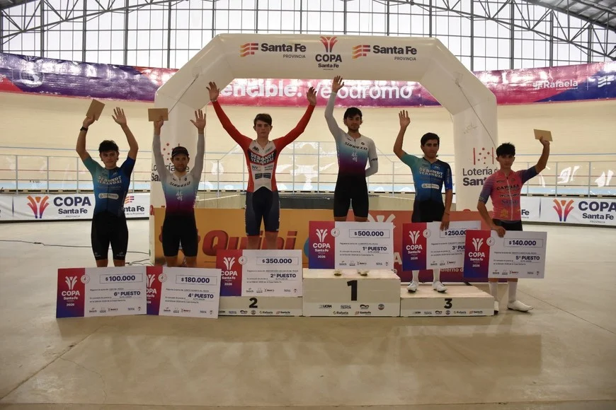 Dalmasso se consagró campeón de la Copa Santa Fe de Pista en una gran jornada para los rafaelinos