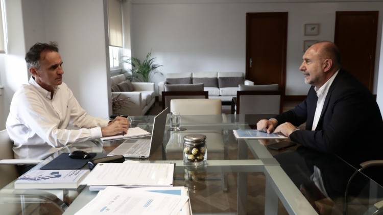 Perotti y Katopodis mantuvieron una reunión de trabajo para analizar  las obras nacionales a realizarse en la provincia