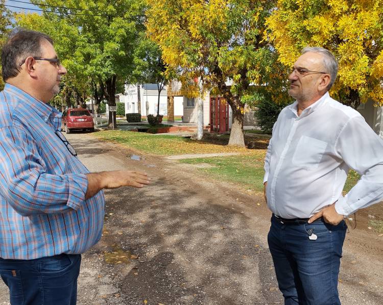 Alcides Calvo se reunió con el presidente comunal de Virginia Pedro Fraire