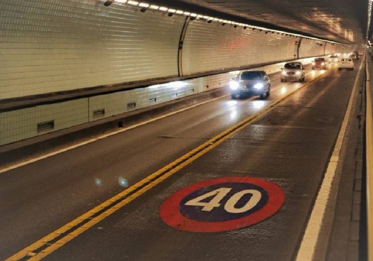 El Túnel Subfluvial operará de forma alternada por tareas de bacheo, fresado y demarcación