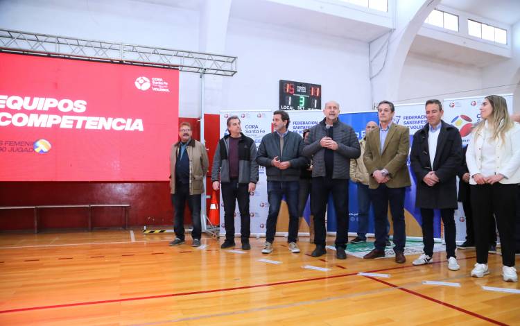 Copa Santa Fe de Vóleibol: Perotti encabezó el acto de lanzamiento de la 3ª edición Femenina y Masculina