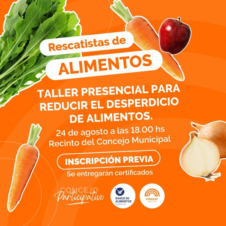 Rescatistas de alimentos: un nuevo taller junto a la Asociación Banco de Alimentos