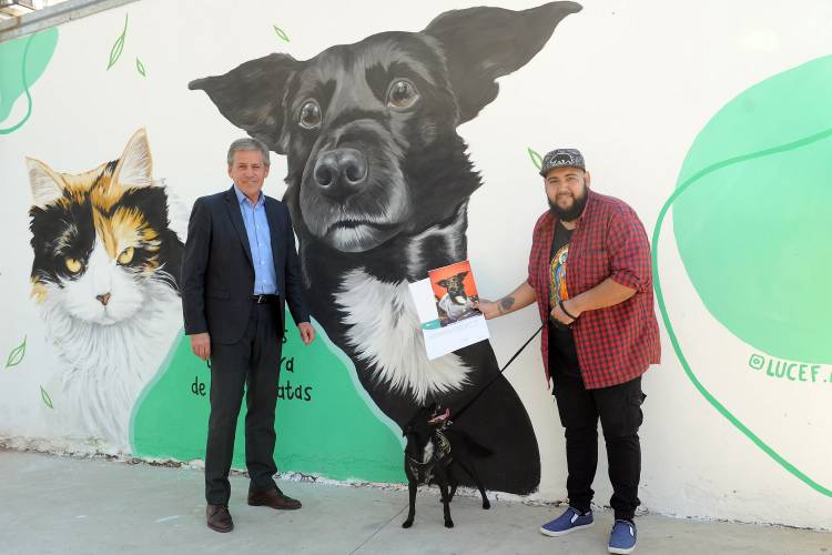 En el Imusa se inauguró un mural dedicado a los animales de compañía