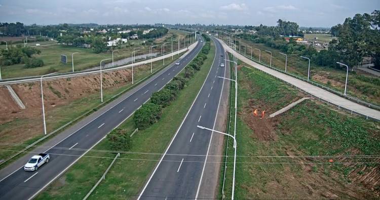 Autopista: las obras del intercambiador de Santo Tomé están en su etapa final