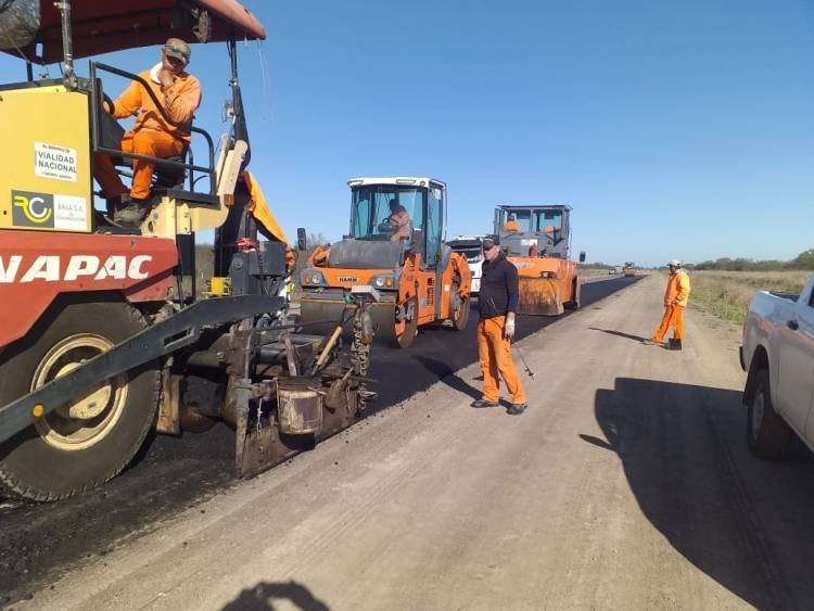 El gobierno provincial construye el nuevo enlace entre las rutas nacional 11 y provincial 36
