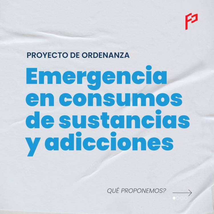 Presentan proyecto para declarar la Emergencia en consumos problemáticos