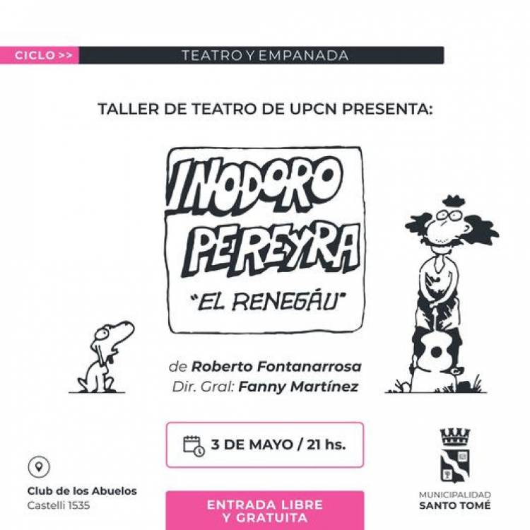 Este viernes comienza el ciclo “Teatro y Empanada”