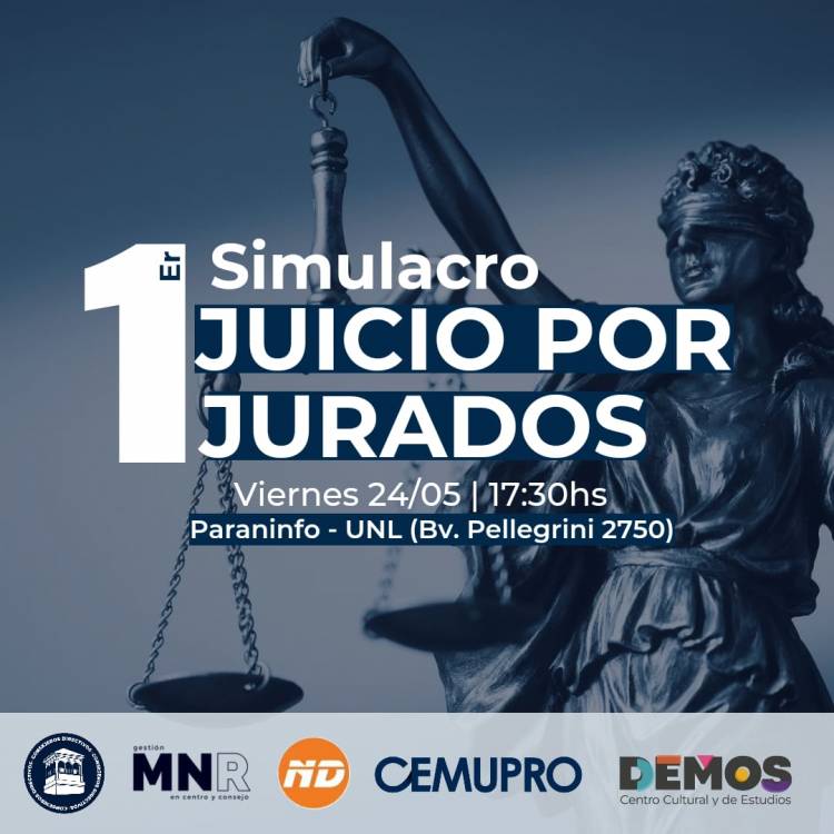 Se realizará el primer simulacro de funcionamiento de un juicio por jurados