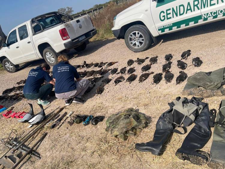 Turistas extranjeros demorados por cazar ilegalmente en el norte de la provincia de Santa Fe