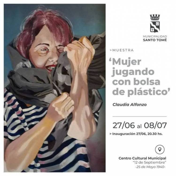 Se inaugura la muestra de la artista Claudia Alfonzo en el Centro Cultural "12 de setiembre"