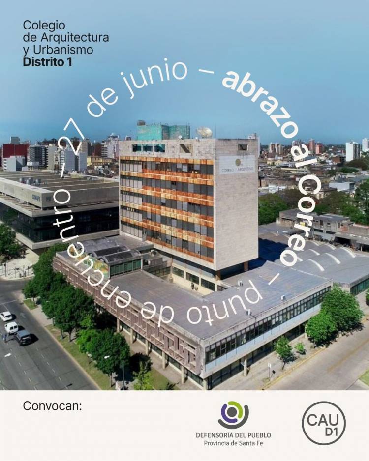 El Colegio de Arquitectura y Urbanismo convoca a un abrazo simbólico al edificio del Correo