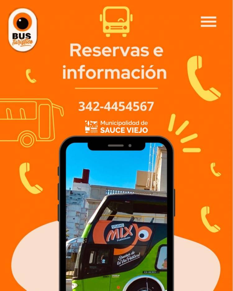 Ya te anotaste para el bus turístico de Sauce Viejo?