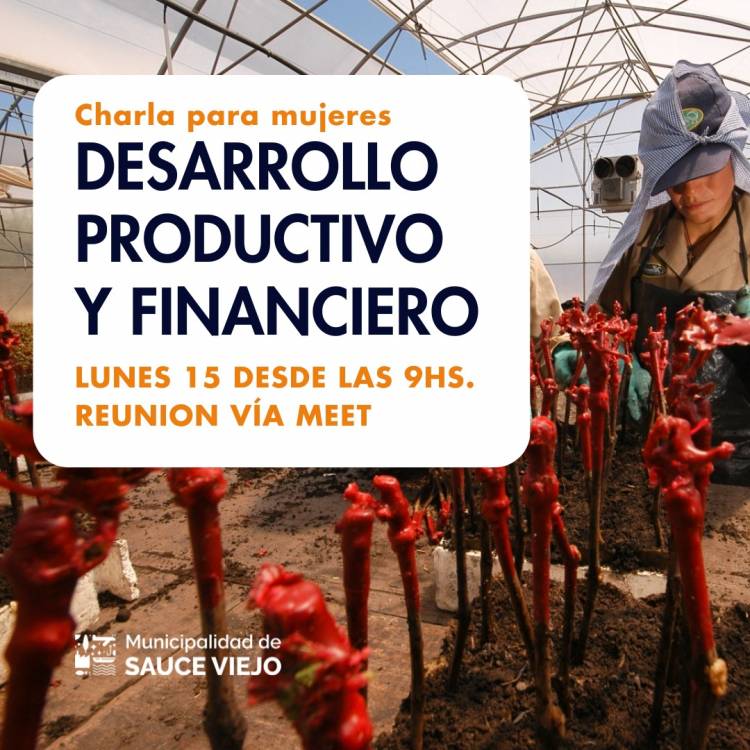 Programa de desarrollo productivo y financiero para mujeres en Sauce Viejo
