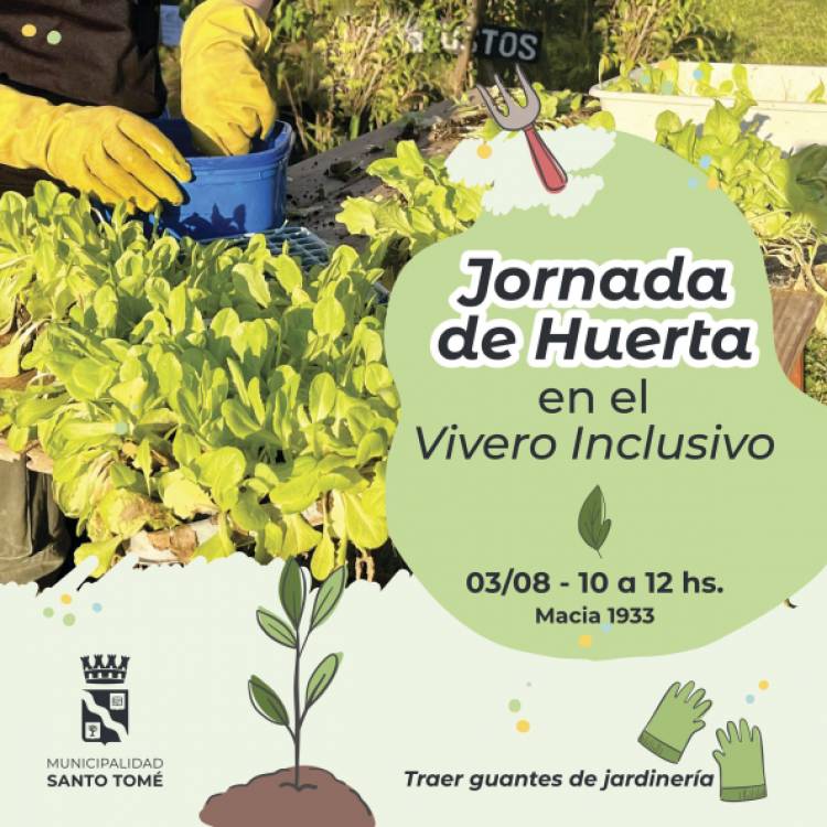 Jornada de Huerta en el Vivero Inclusivo Pedagógico