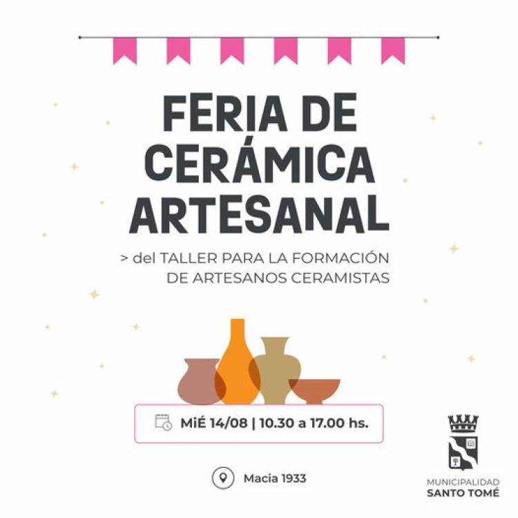 Feria de Cerámica Artesanal en Santo Tomé