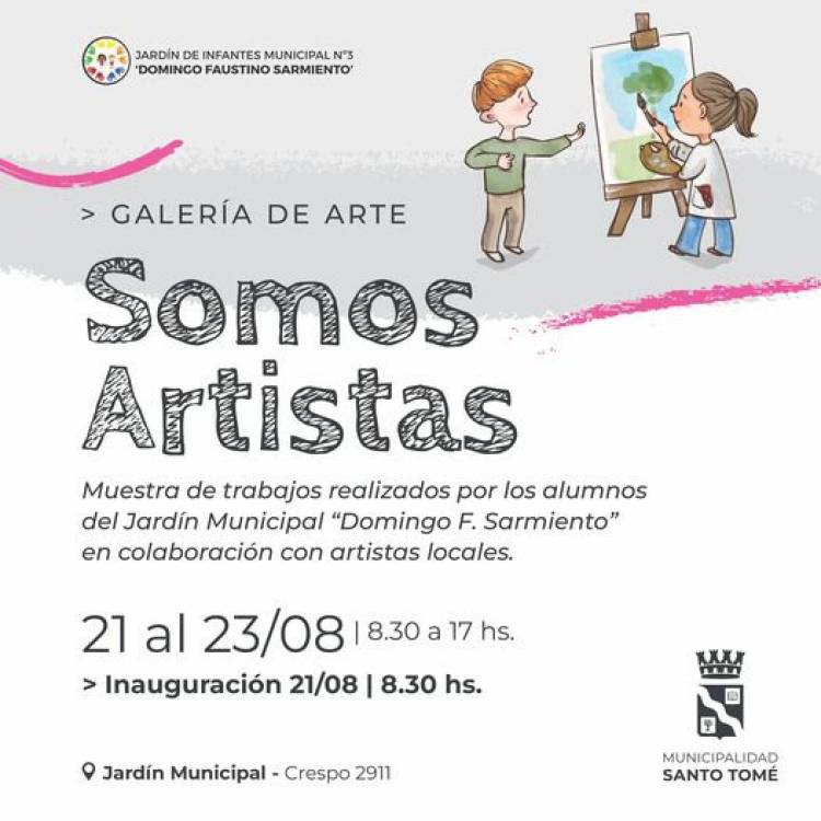 Alumnos del Jardín Municipal presentan su Galería de Arte