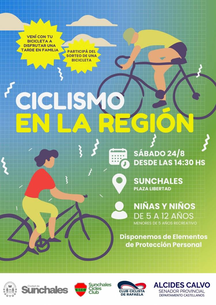 Tercera fecha del ciclimo regional este sábado en Sunchales