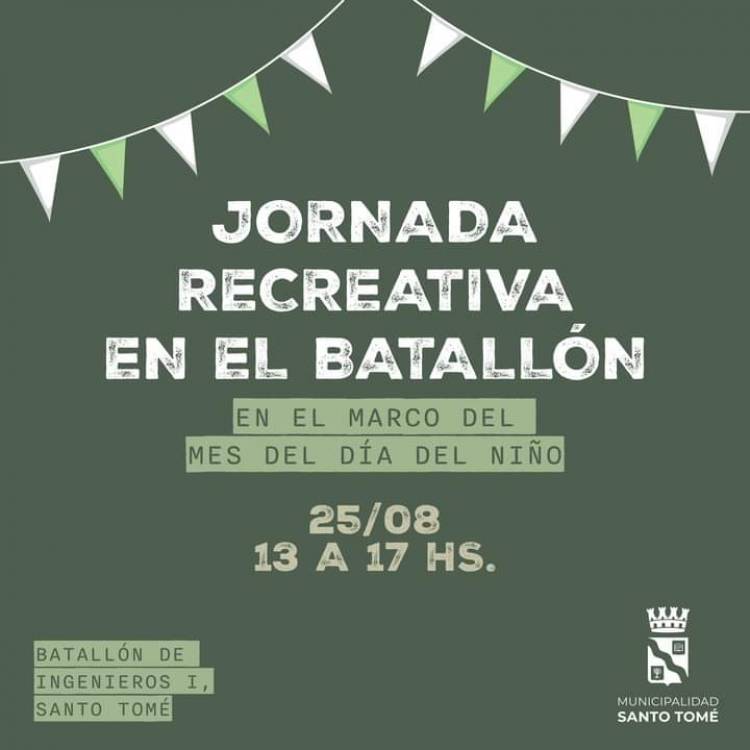 Jornada recreativa por el Mes del Niño en el Batallón de Ingenieros I 