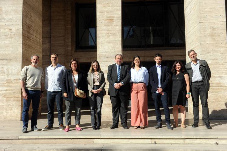 Poletti recibió a una comitiva de Grand Poitiers para seguir afianzando los vínculos