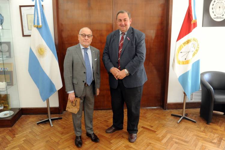 En el marco de Semana COMEX, Poletti se reunió con el embajador argentino en Chile Jorge Faurie